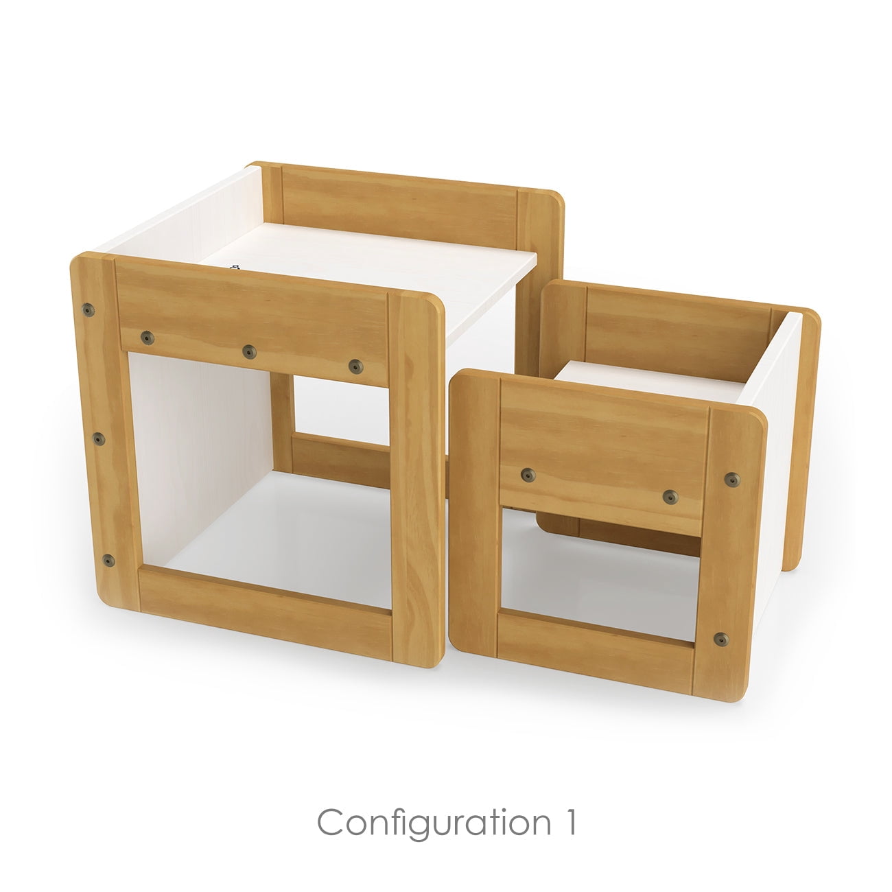 P'kolino Klick Duo Desk - Natural/White