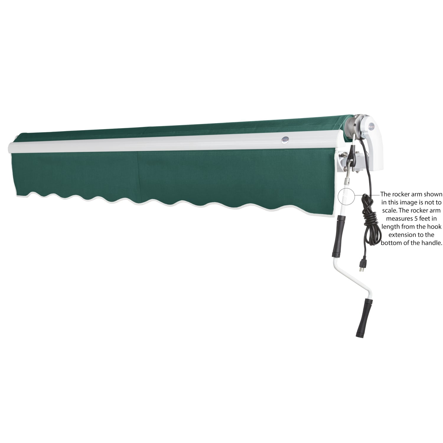 Awntech Maui-LX Right Motor with Remote Motorized Retractable Awning