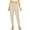 Khaki, variant on Cali1850 Women's Linen Joggers Pants Oceanside Drawstring Elastic Waist Casual Lounge Tapered Leg Trousers with Pockets