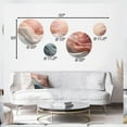 thumbnail image 4 of Designart "Vibrant Dance Orange and Blue IV" Minimalism Metal Wall Art Set of 5 Piece, 4 of 5