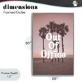 thumbnail image 4 of Stupell Industries Coastal Out Of Office Tropical Escape Gray Framed Giclee Art, 20 x 30, by Lil' Rue, 4 of 8