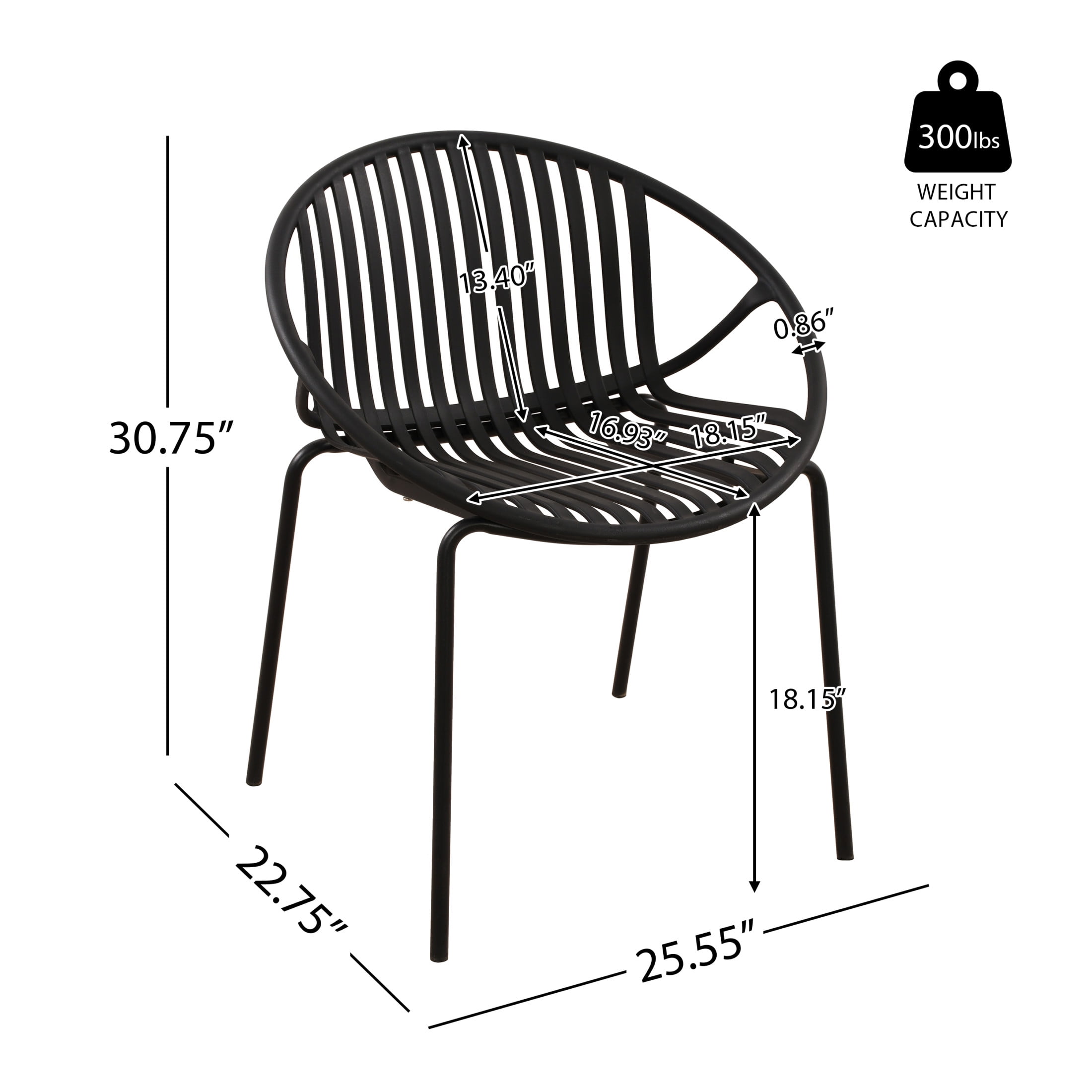 Christopher Knight Home 7-Piece Outdoor Patio Dining Set with 70" Aluminium Table & 6 PP Chairs, Black