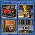 thumbnail image 6 of Magic Train Booknook Building Set with Lights, Creative Bookends Building Kit 66031, Bookshelf Home Decor, 2795 PCS Book Nook Model Toy Kit,, 6 of 7