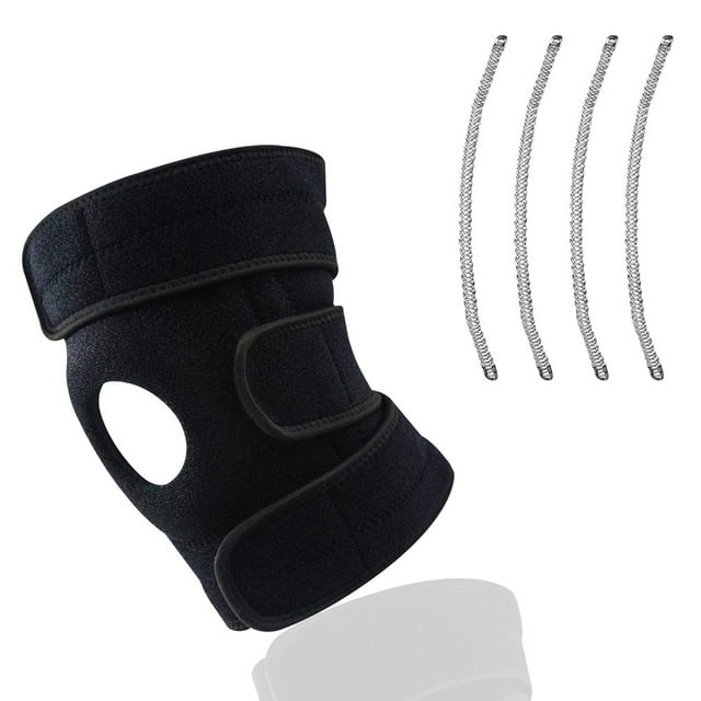 Knee Brace Support Adjustable Knee Support for Men and Women for Meniscus Tear Tendonitis Pain Injury Recovery (Orange)