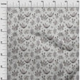 thumbnail image 3 of oneOone Cotton Poplin Twill Light Gray Fabric Floral Sewing Craft Projects Fabric Prints By Yard 56 Inch Wide, 3 of 4