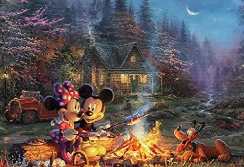 Thomas Kinkade Disney Mickey and Minnie Sweetheart Cove 750 piece Puzzle NIB 