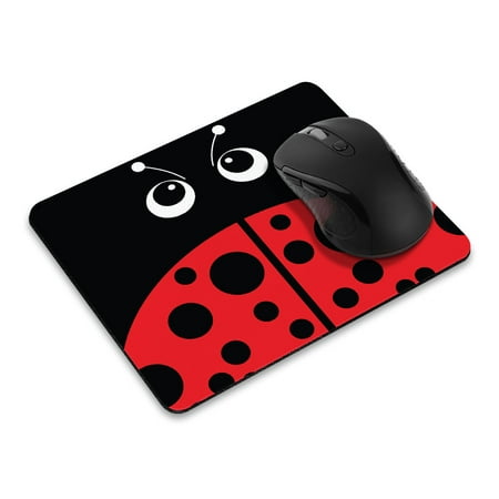 WIRESTER 8.66x7.08 in Rectangle Mouse Pad with Non-Slip Rubber Base for Computers  Laptop  Office & Home - Red LadyBug price history on PriceWatchPro