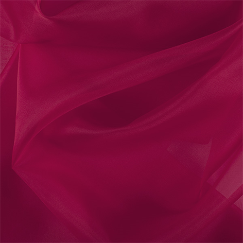 Bright Red Silk Organza, Fabric By the Yard