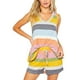 thumbnail image 1 of Traje de dormir sin mangas Jumpingount pijama a rayas de bloque de color amarillo Gris S, 1 of 6