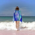thumbnail image 6 of PHYHOO Oversized Microfiber Sand Free , Blue Scales Pool Towels for Adults Travel Towel for 30x60in, 6 of 8