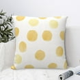 thumbnail image 6 of YFYANG Square Decorative Throw Pillow Case (Without Pillow Insert), Yellow Circular Watercolor Pattern Bedroom Sofa Car Cushion Cover, 24"x24", 6 of 9