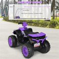 thumbnail image 4 of Pemberly Row 12V Kids 4 Wheeler ATV Quad Ride On Car w/ LED Lights Music USB, 4 of 9