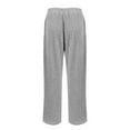 thumbnail image 5 of Wide Leg Sweatpants for Women Baggy Cotton Loose Fit Long Track Pants Comfy Open Leg Full Length Sports Workout Pant 05-Gray XXL, 5 of 5