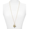 thumbnail image 1 of Aqua Natia Heart Charm Necklace, 32″, 1 of 1