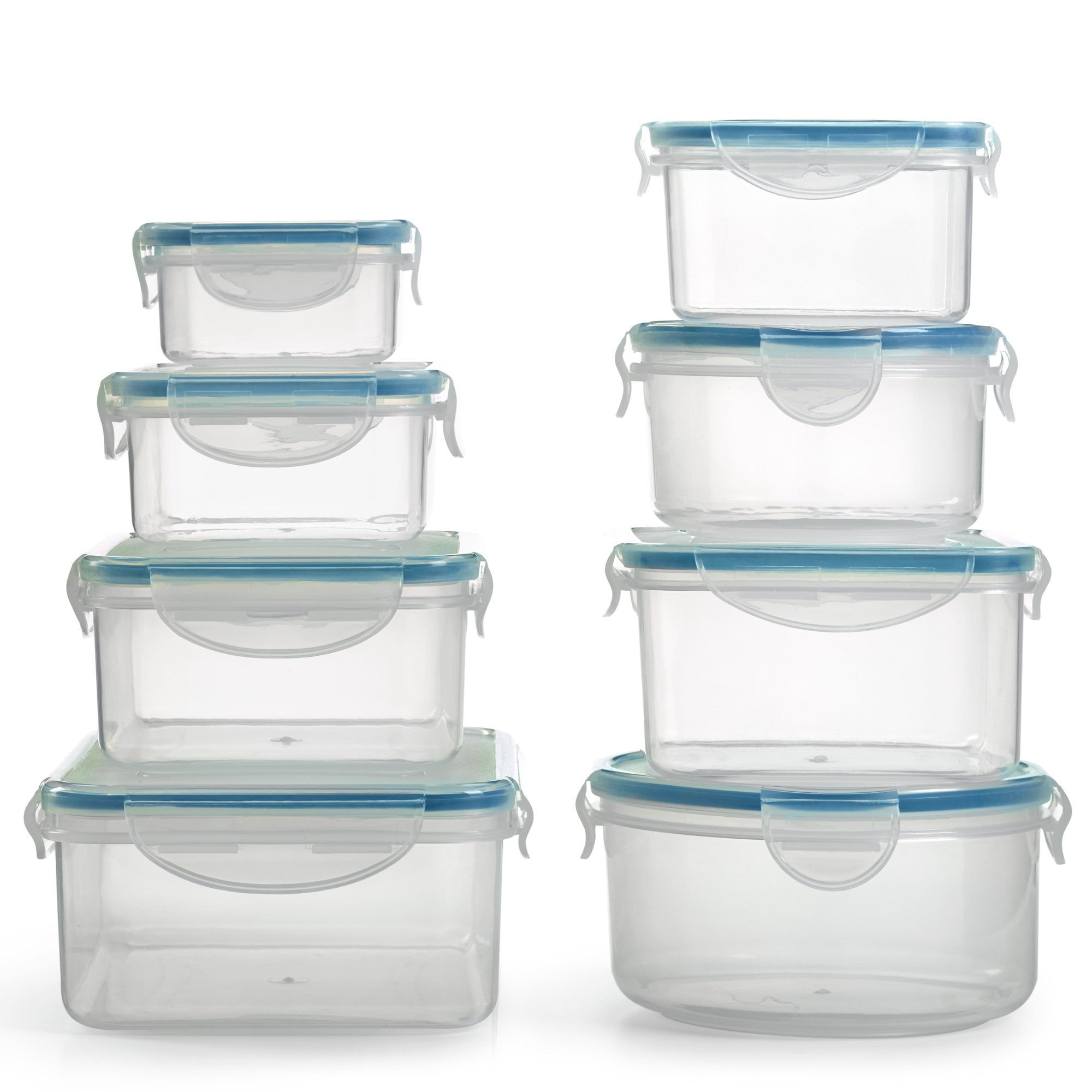 1790 Plastic Food Containers With Lids 16 Piece BPA Free Locking 