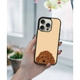 thumbnail image 5 of WIRESTER Shockproof Soft Rubber Cover Case for Apple iPhone 16 Pro 6.3" 2024, Animal Brown Toy Poodle Puppy Dog On Sunset Background, 5 of 5