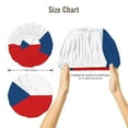 thumbnail image 6 of Czech Republic Sleep Cap Satin Bonnet Sleeping Hat Soft Elastic Night Hair Cover For Women, 6 of 8