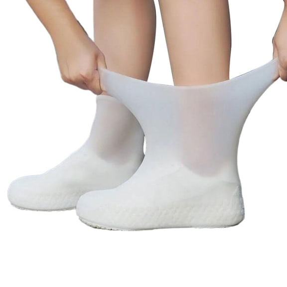 Waterproof Shoe Covers, Latex Non-Slip Overshoes for Men and Women, Tough Rain and Mud Protection for Outdoor Activities, Commuting, Hiking, and Sports