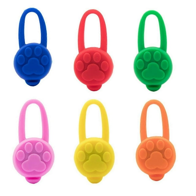 Dog- Collar Glow Pendant Colored LED Flashlight Pet Night Safe Pet Luminous Collar Glow Brightly Decorated LED Collar