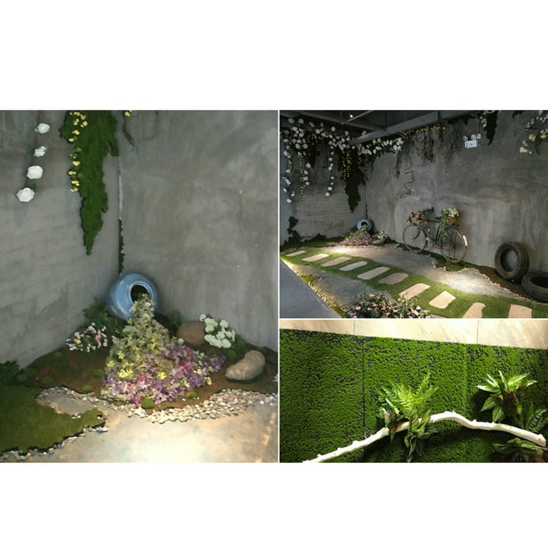 Windfall 1x1m Simulation Artificial Moss Grass Turf Mat Home Lawn Garden  Landscape Decor 