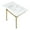 White / Brushed Brass, variant on Kingston Brass KVPB3722711 Dreyfuss 37" Ceramic Console Sink with Stainless Steel Legs (1-Hole), White/Polished Chrome