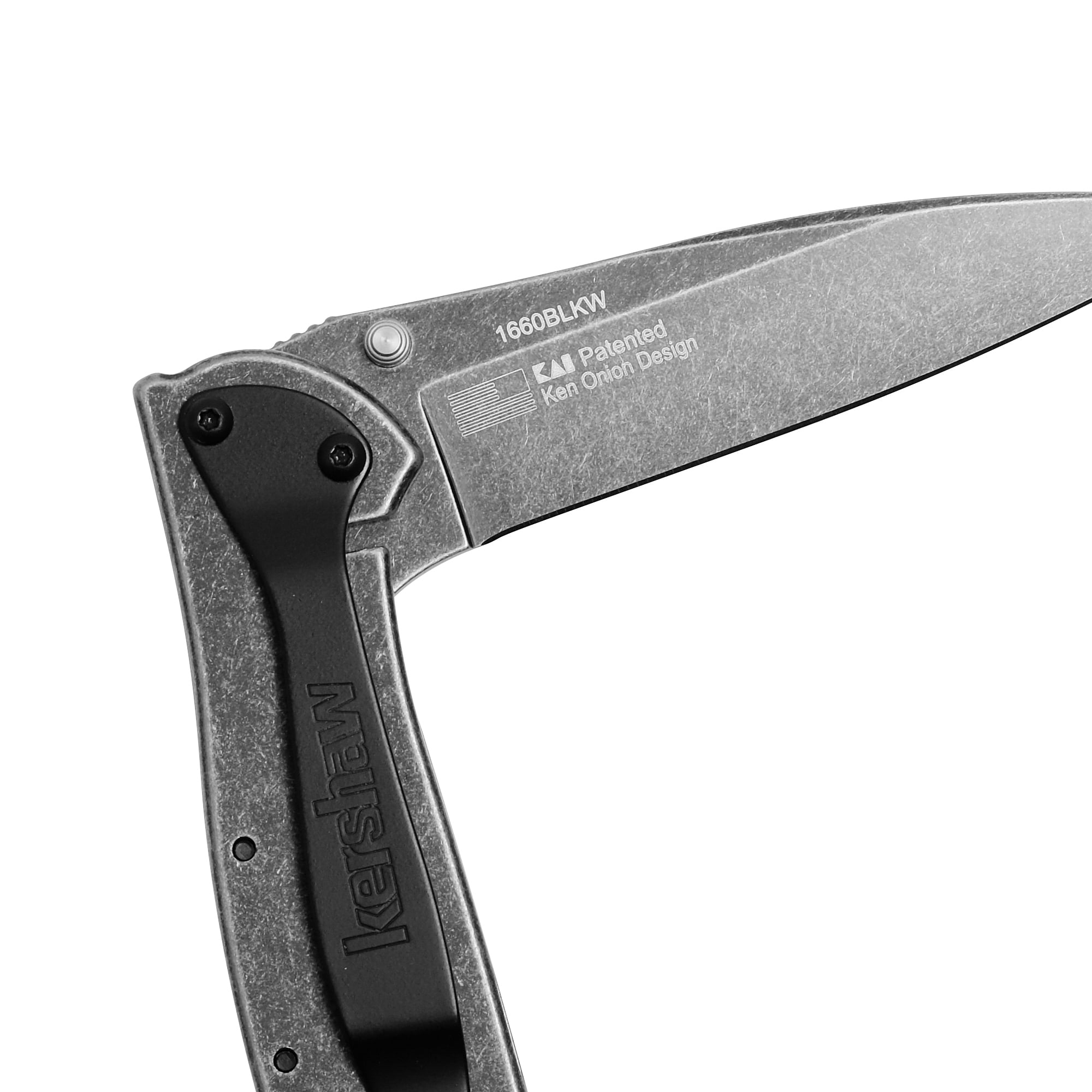 Kershaw Leek BlackWash Pocketknife, 3" 14C28N Stainless Steel Blade