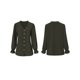 thumbnail image 5 of Cárdigan, Camisa de mujer de manga larga con cuello en V volantes botones elegante blusa informal Abanopi Verde/Grande, 5 of 7