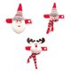 thumbnail image 1 of 3 uds 3x Navidad cortina Tieback adornos Santa Elk para ventana, 1 of 9