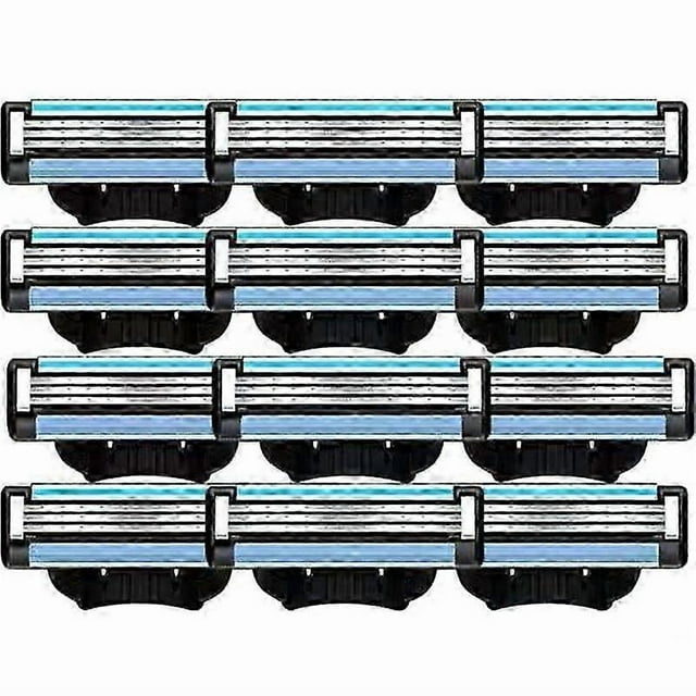 24PCS Refills, Manual Mach 3 Refills for Mach 3 Mens Blade Refills