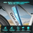 thumbnail image 4 of Gocio Electric Bike for Adults, 26"x4.0" Fat Tire Mountain Ebike, 1000W Peak Motor, 48V 15Ah Battery, 28 Mph, 7-Speed Off-Road , UL2849, 4 of 14