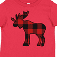 thumbnail image 4 of Inktastic Moose Silhouette Plaid Boys or Girls Toddler T-Shirt, 4 of 5