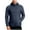 Blue Jacket for Men, variant on Men's Hooded Jacket Contrast Fabric Quilted Warm Outerwear for Daily & Casual Wear Gray M