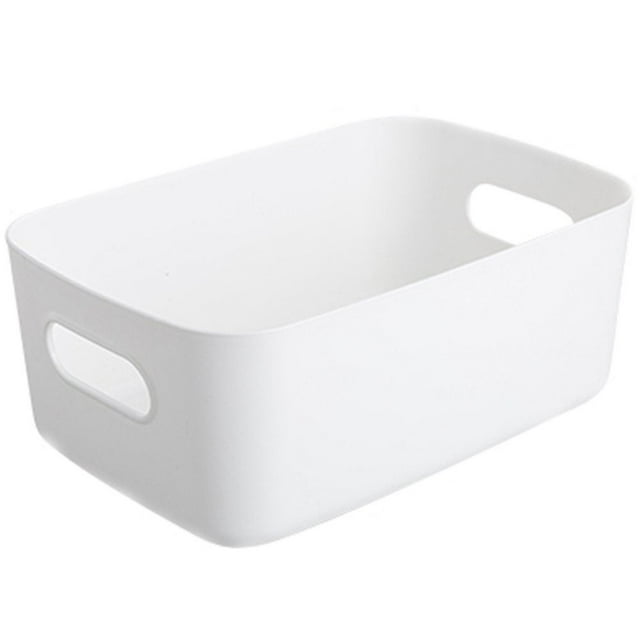 Storage Basket Solid Color Space-Saving Plastic Tissue Makeup Holder Home Decor