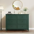 thumbnail image 5 of 6 Drawers Dresser for Bedroom, 41.9" Wide Modern Green Storage Cabinet with Drawers for Bedroom, Living Room, Entryway, 5 of 7