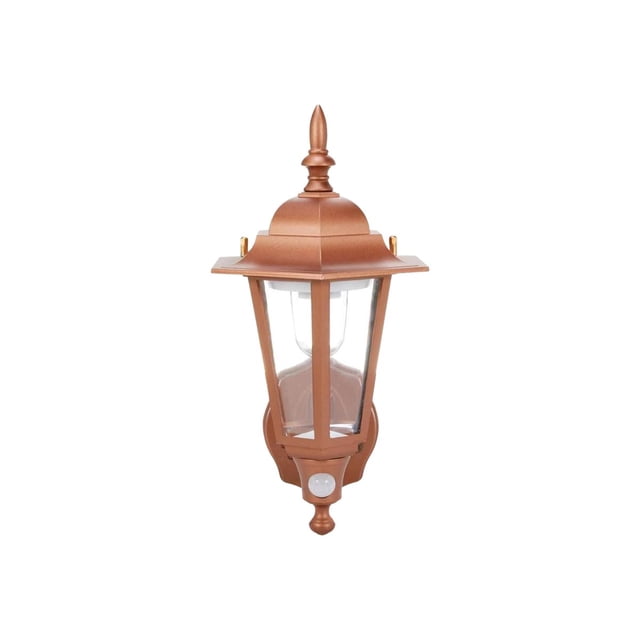 Battery-Powered Motion-Activated Plastic LED Wall Sconce (Bronze)