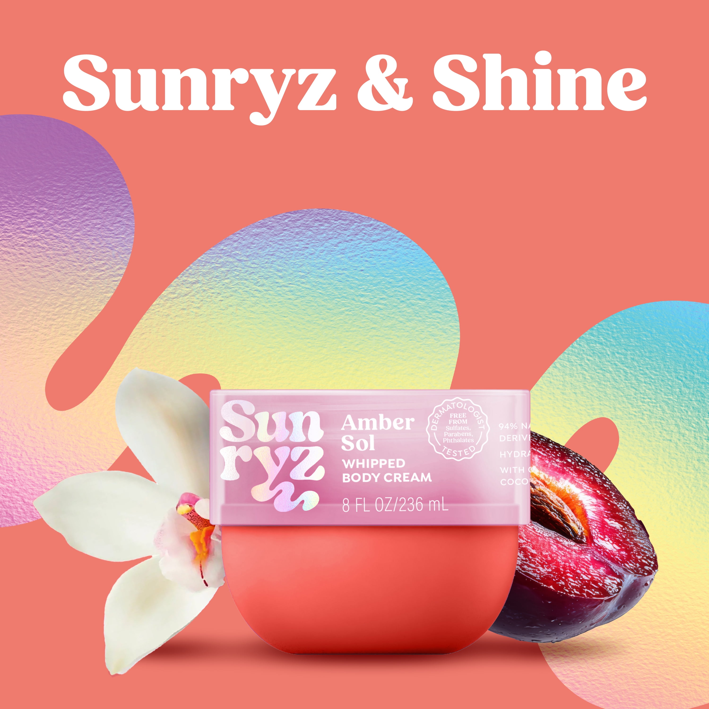 Sunryz Amber Sol Whipped Body Cream with Cupuaçu Butter & Coconut