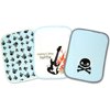 George Baby - Cotton Burp Cloths 3-Pack, Boy Rocker