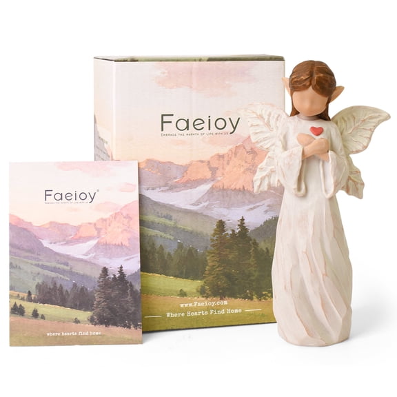 Guardian Angel Figurine – Hand-Painted Symbol of Protection, Peace & Everlasting Love