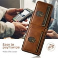 thumbnail image 2 of ELEHOLD Wallet Case for Samsung Galaxy A14 5G Case Premium Retro Style Leather with Back Flip Card Holders Stand Function Magnetic Closure Shockproof Purse Case for Men Women,brown, 2 of 9