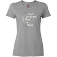 thumbnail image 3 of Inktastic I Love You to the Moon & Back. Women's T-Shirt, 3 of 5