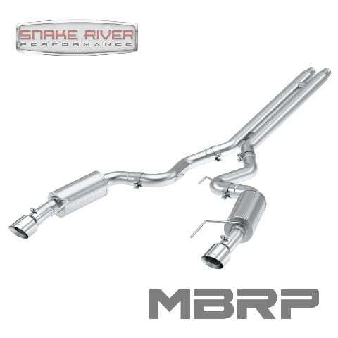 MBRP 2024 Ford Mustang GT S650, 5.0  Aluminized Steel 3in Cat-Back Dual Split Rear (Street)