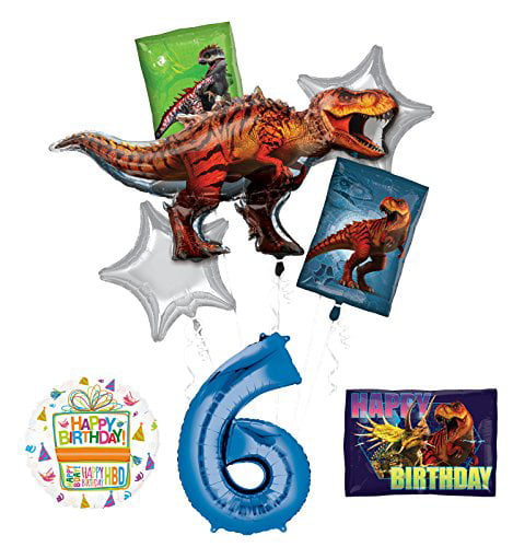 Jurassic World 7th Birthday Party Supplies Raptor Balloon Bouquet Decorations Mayflower 
