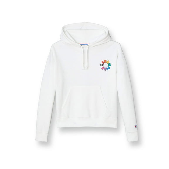 Champion Women's Fleece Powerblend Hoodie White GF536 5860WA 100