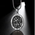 thumbnail image 4 of Saint St Christopher Medal Charm Pendant Necklace for Men & Women Stainless Steel Catholic Jewelry, 4 of 8