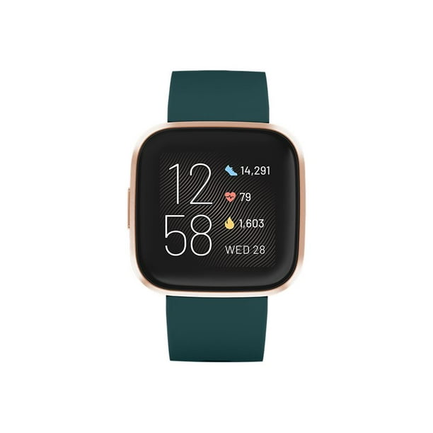 Fitbit Versa 2 - Copper rose - smart watch with band - silicone