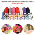 thumbnail image 2 of POINTERTECK 24Pcs Bobbins Sewing Threads Set Assorted Colors Hand Sewing Threads Multipurpose Practical Spool Threads Machine Polyester Threads Assortment for Hand and Machine Sewing DIY, 2 of 10