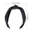 thumbnail image 2 of WRITWAA Fashionable Headband Anti Slip Pu Wide Rim 1Pack, 2 of 6