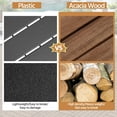 thumbnail image 4 of ZOPan 27PCS Acacia Wood Interlocking Flooring Tiles Waterproof Flooring for Outdoor & Indoor Patio,Balcony,Garden,Poolside,12 × 12 in,Brown, 4 of 10