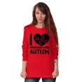 thumbnail image 4 of I Love Someone with Autism Puzzle Long Sleeve TShirt Men Women Brisco Brands S, 4 of 6