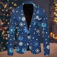 thumbnail image 2 of Mens Fashion Leisure Christmas Printed Pocket Jacket Suit Jacket, 2 of 3